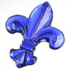 Blue Cobalt glass Fleur De Lis Paperweight.