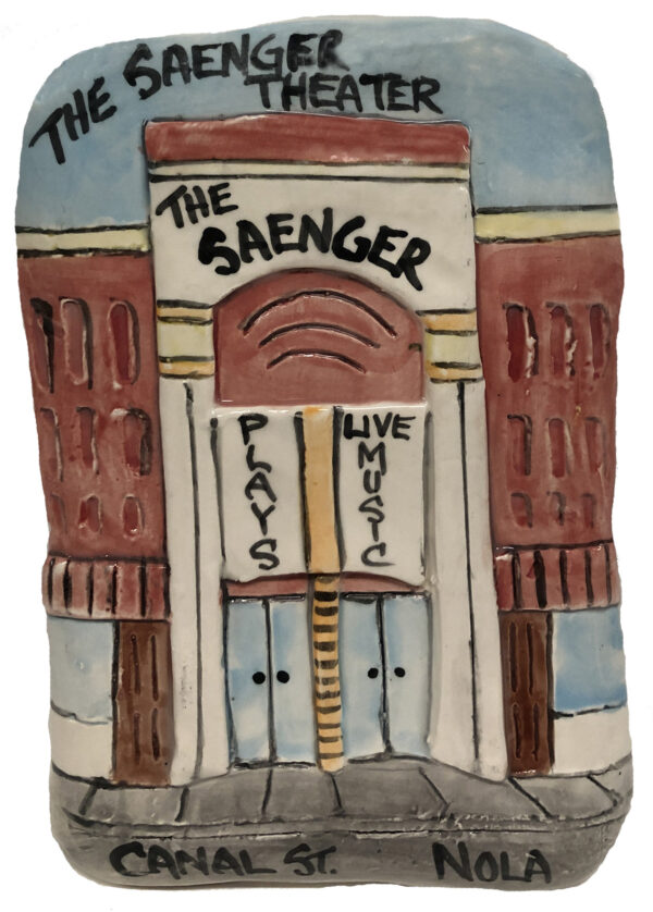 Saenger Theatre in NOLA ceramic Plaque.