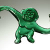 green glass barrel monkey