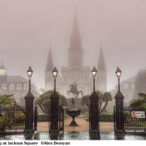 Misty Morning at Jackson Square.