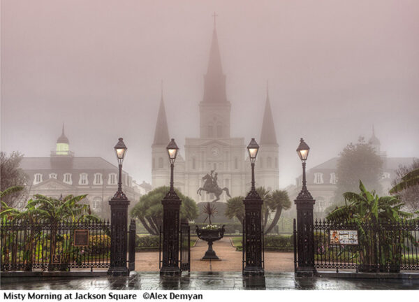 Misty Morning at Jackson Square.