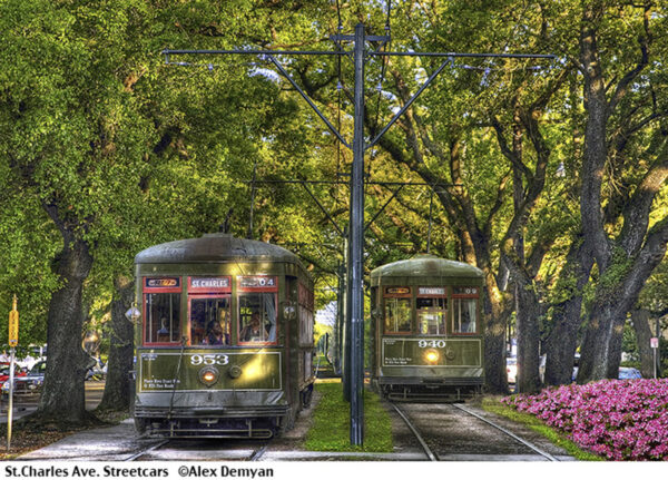 St. Charles Ave. Streetcars.
