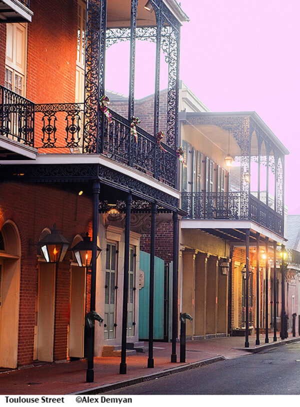 toulouse street in New Orleans HDR print