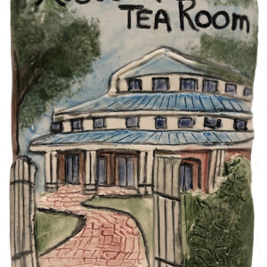 ceramic painting of Audbon Tea Room.