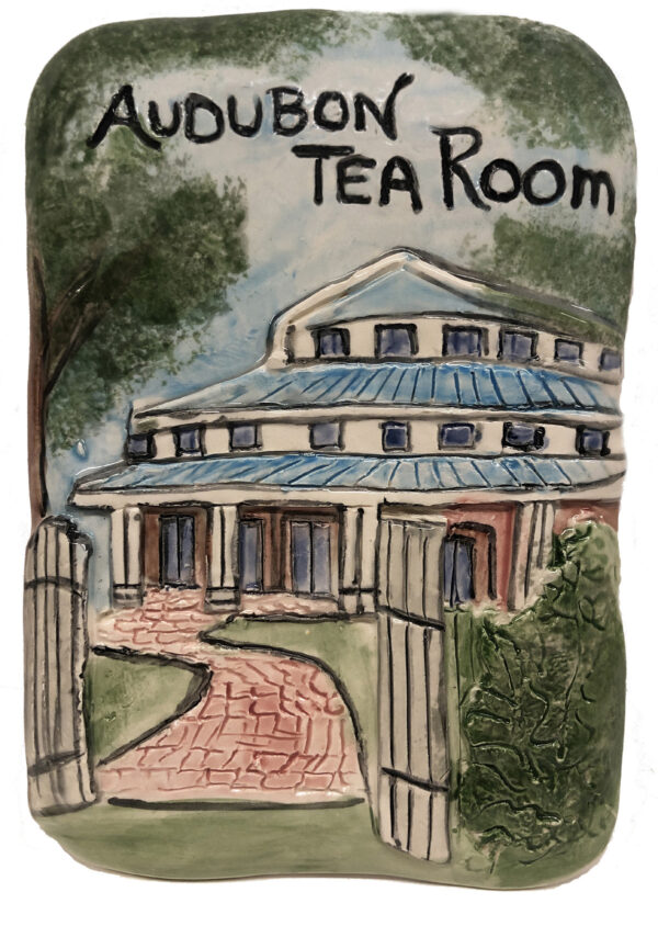 ceramic painting of Audbon Tea Room.