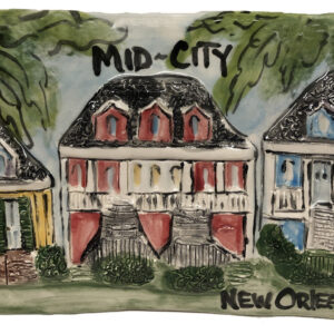 Ceramic Plaque of Mid-City New Orleans.