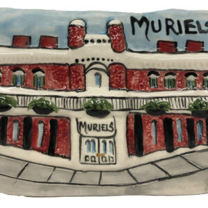 Ceramic plaque of Muriel's Restaurant on Chartres Street.