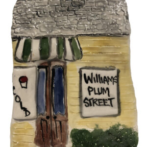 Williams Plum Street Snoballs ceramic plaque.