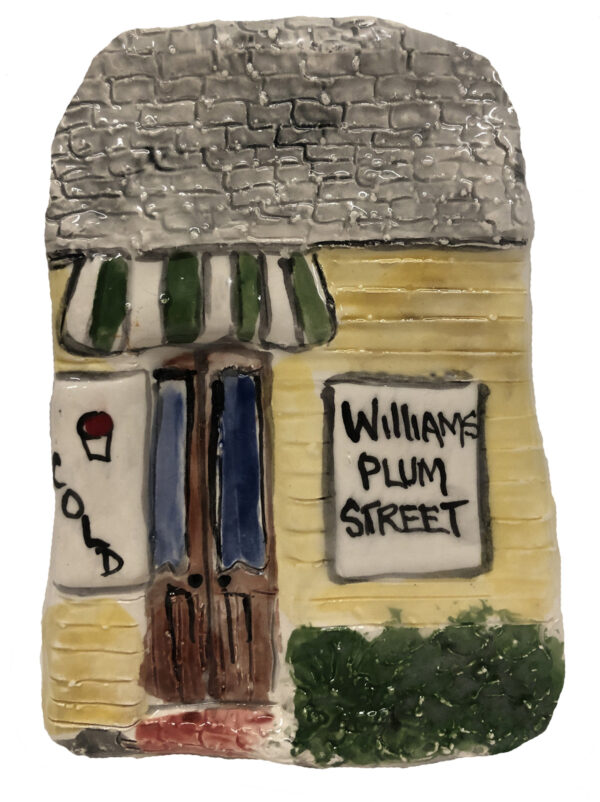 Williams Plum Street Snoballs ceramic plaque..