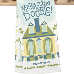 make mine double kitchen towel with new orleans house.