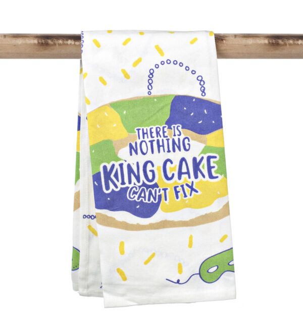 There is nothing a King Cake Can't Fix - Mardi Gras Towel