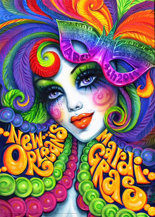 Mardi Gras Poster from 2014.