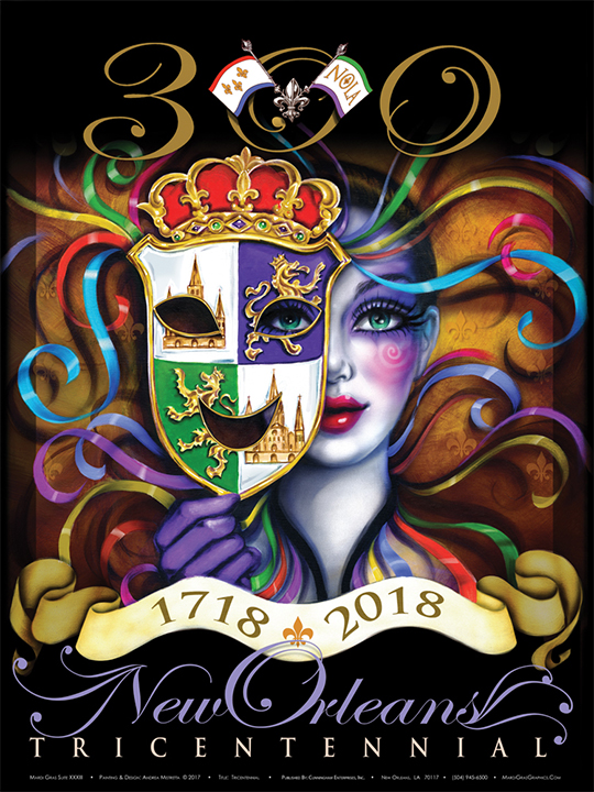 Mardi Gras poster from 2018.