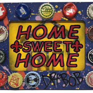 Home Sweet Home. mixed media sign by Dr Bob.