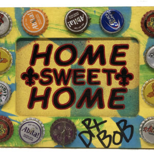Home Sweet Home - mixed media sign by Dr Bob.