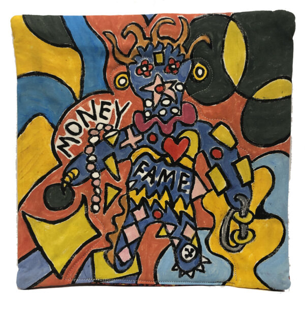 front of Money-Fame Potholder