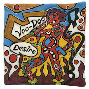 front of Voo-Doo Desire Potholder.