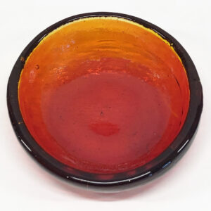Hand made Red Glass Bowl.