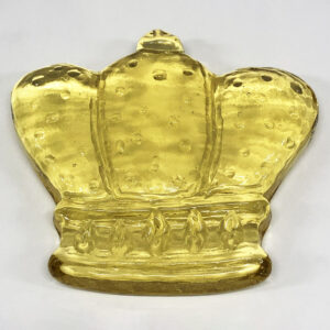 Glass Crown paperweight without Fluer