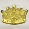 Glass Crown paperweight with Fluer