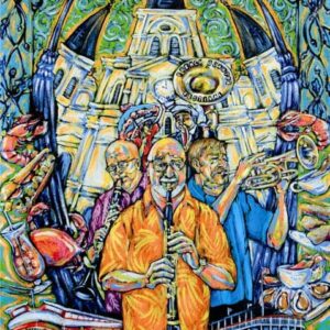 2011 French Quarter Festival Poster by Tami Curtis.
