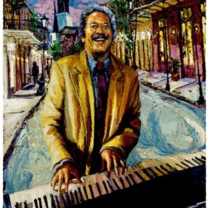 2009 Jazz Fest poster by James Michalopoulos of Alllen Toussaint