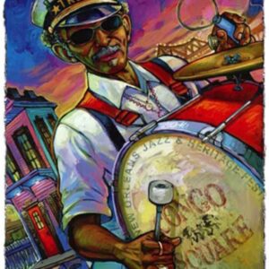 2010 Congo Square Poster of Lionel Batiste by Terrance Osborne