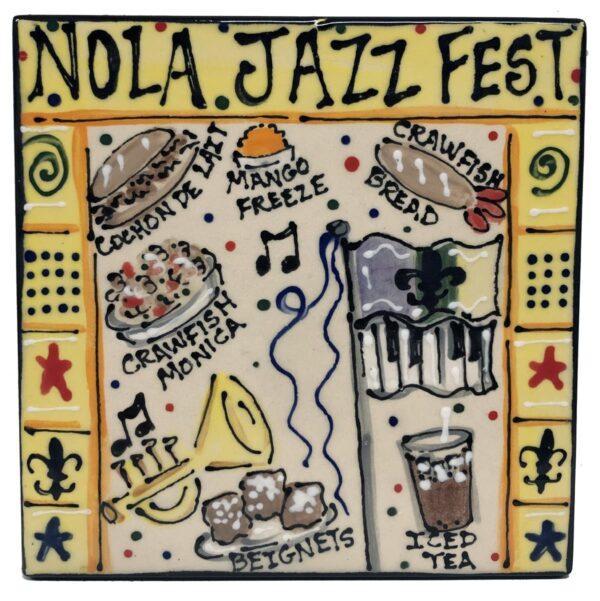 NOLA Jazz Fest ceramic tile