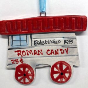 Roman Candy Cart Ornament