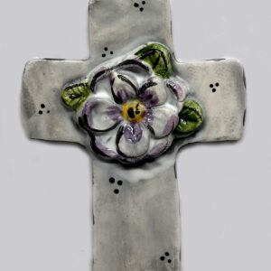 Magnolia Cross Ornament