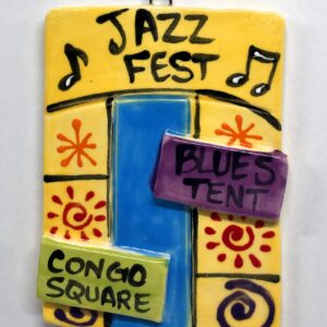 Jazz Fest ceramic ornament