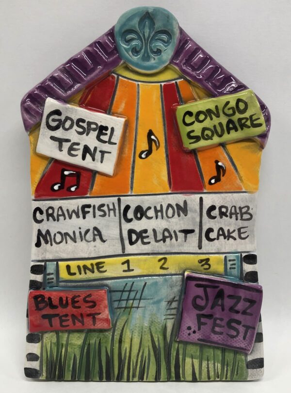 Jazz Fest Ceramic Plaqued