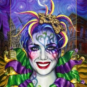 Andrea Mistretta 2023 Mardi Gras Poster - Mardi Gras Stars