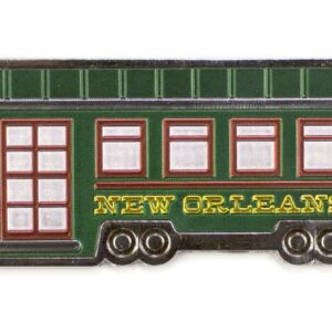 Bottle Opener in shape of New Orleans streetcar with a magnet across the back.
