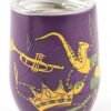 Mardi Gras Wine Tumbler