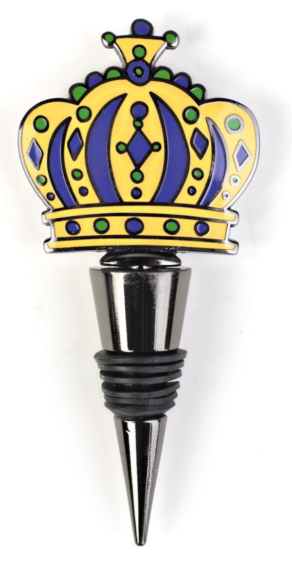 Mardi Gras Crown Wine Stopper