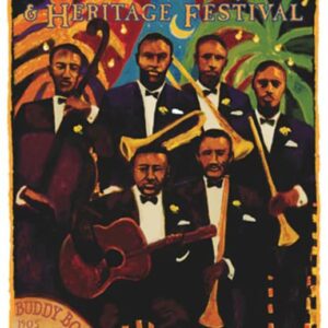 2005 New Orleans Jazz & Heritage Festival Poster by Bill Hemmerling.