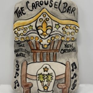 The Carousel Bar ceramic plaque by Clay Creations.