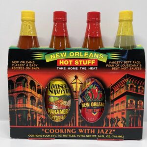 New Orleans Hot Stuff Hot Sauce 4 pack
