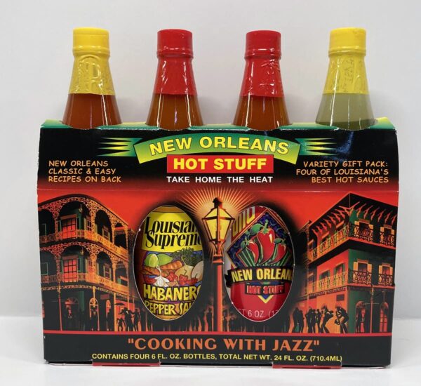 New Orleans Hot Stuff Hot Sauce 4 pack