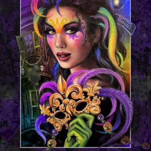 2024 Mardi Gras poster by Andrea Mistretta. Mardi Gras Essence.