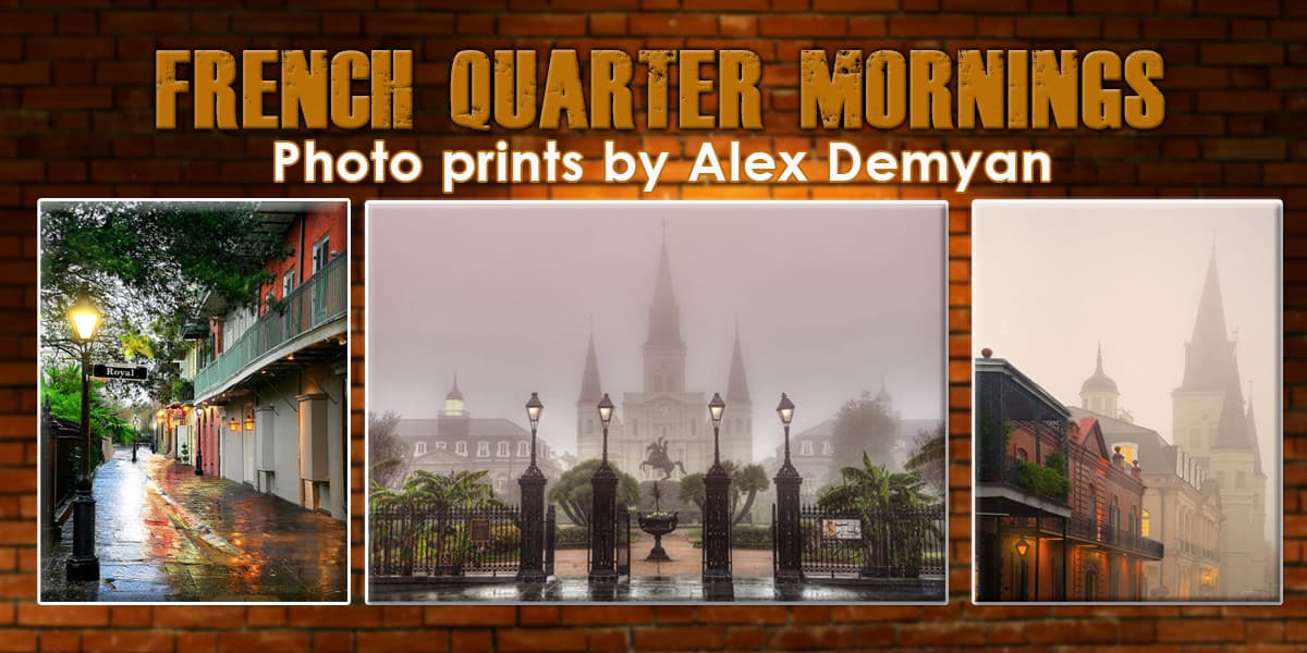 French Quarter Mornings - Photo Prints by Alex Demyan