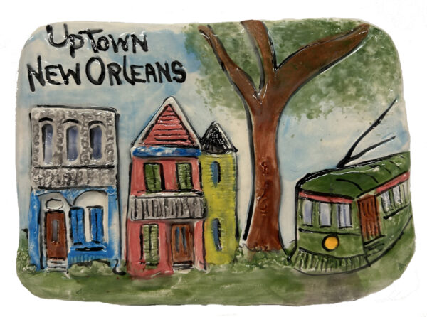 Uptown New Orleans Ceramic Plaque