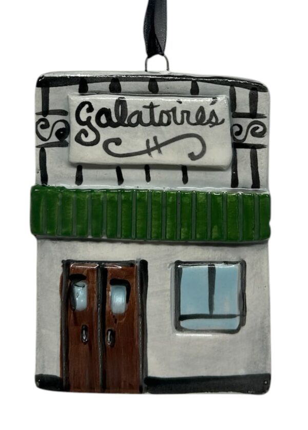 Galatoire's ceramic plaque by Katie Baldwin