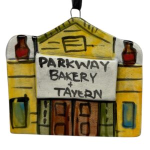 Parkway Bakery & Tavern Ceramic Ornament by Katie Baldwin