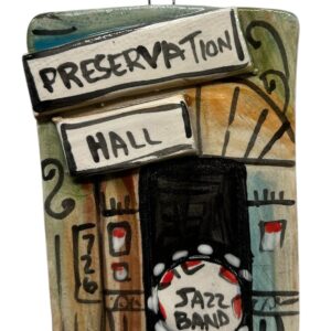 Preservation Hall Ceramic Ornament by Katie Baldwin