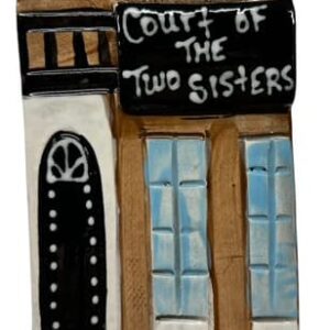 Court of the Two Sisters ceramic ornament by Katie Baldwin