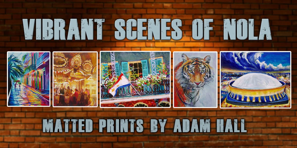Vibrant Scenes of NOLA - Matted Prints by Adam Hall