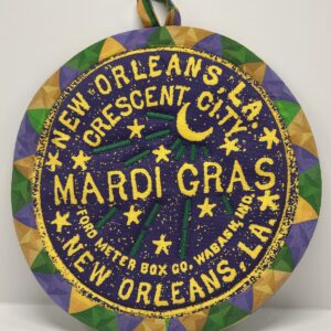 Hand sewn potholder by Tracy Thomson.