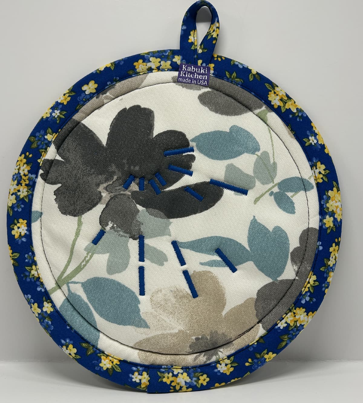 Reverse side of potholder.